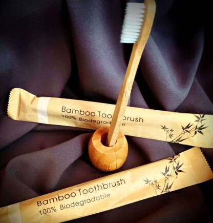 Bamboo toothbrush set