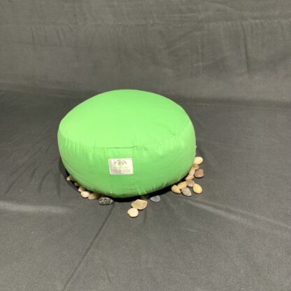Green neon meditation cushion