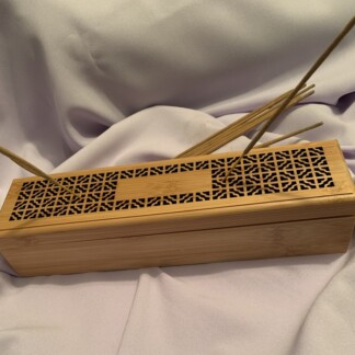 Bamboo incense holder rectangular